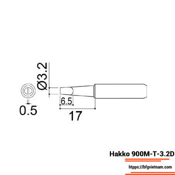 Mũi hàn Hakko 900M-T-3.2D