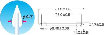 Kích thước tăm bông huby 340 CA-003