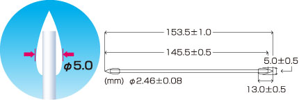 Kích thước tăm bông huby 340 CA-008