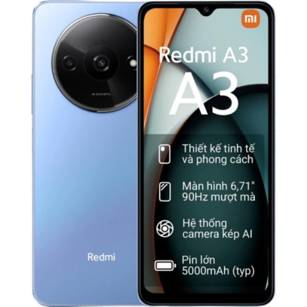 DGW - Điện thoại Xiaomi Redmi A3 - 64GB RAM 3GB - Hàng Chính Hãng