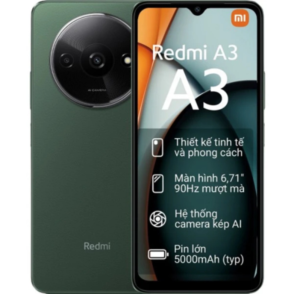DGW - Điện thoại Xiaomi Redmi A3 - 128GB RAM 4GB - Hàng Chính Hãng
