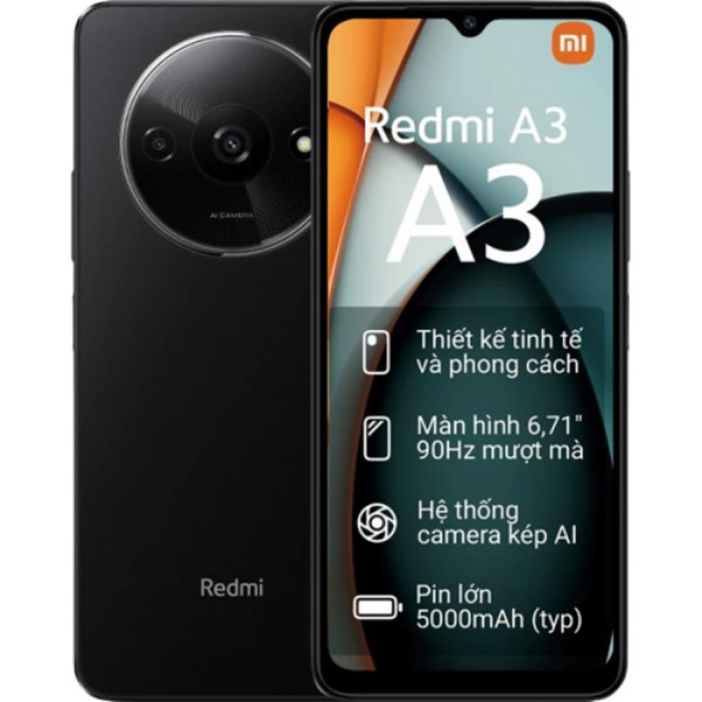 DGW - Điện thoại Xiaomi Redmi A3 - 128GB RAM 4GB - Hàng Chính Hãng