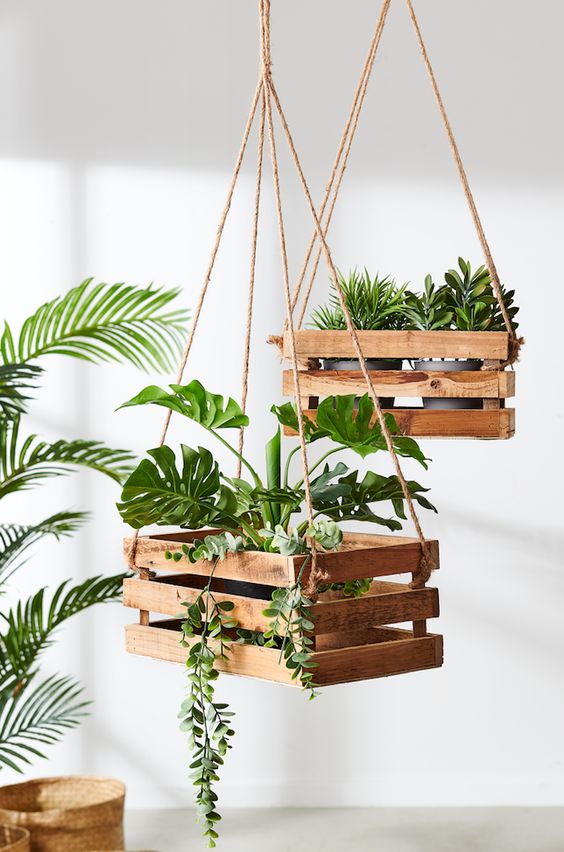 Hộp gỗ Pallet - Kệ Treo trang trí | Thùy Dương Decor