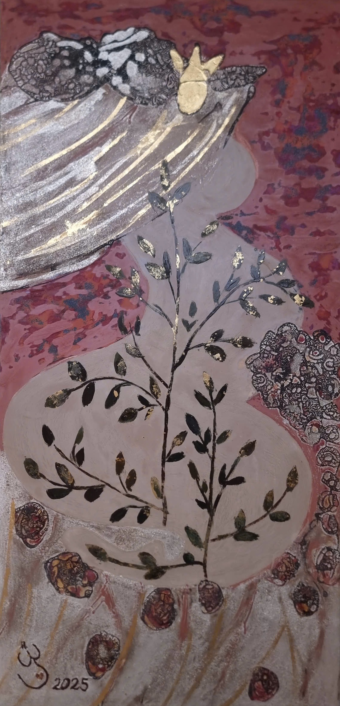 Tranh Sơn Mài Gọi Mẹ Là Cô Dâu - Call mother bride