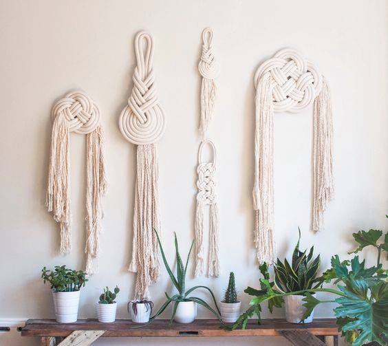 Trang Trí Tường với Macrame