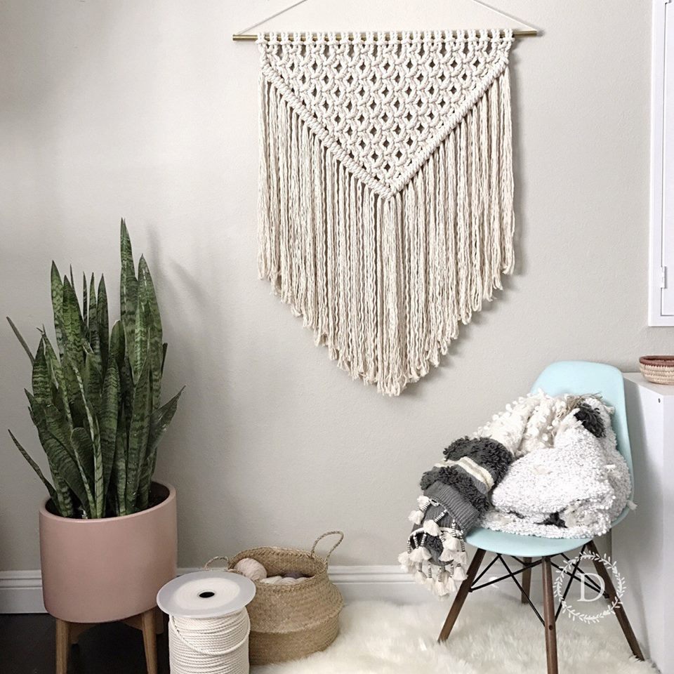 Trang Trí Tường với Macrame