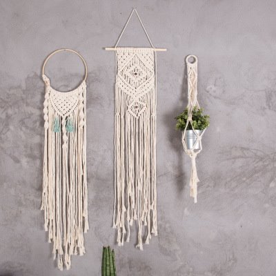 Trang Trí Tường với Macrame