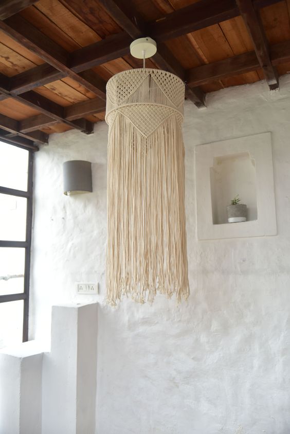 Đèn trang trí Macrame