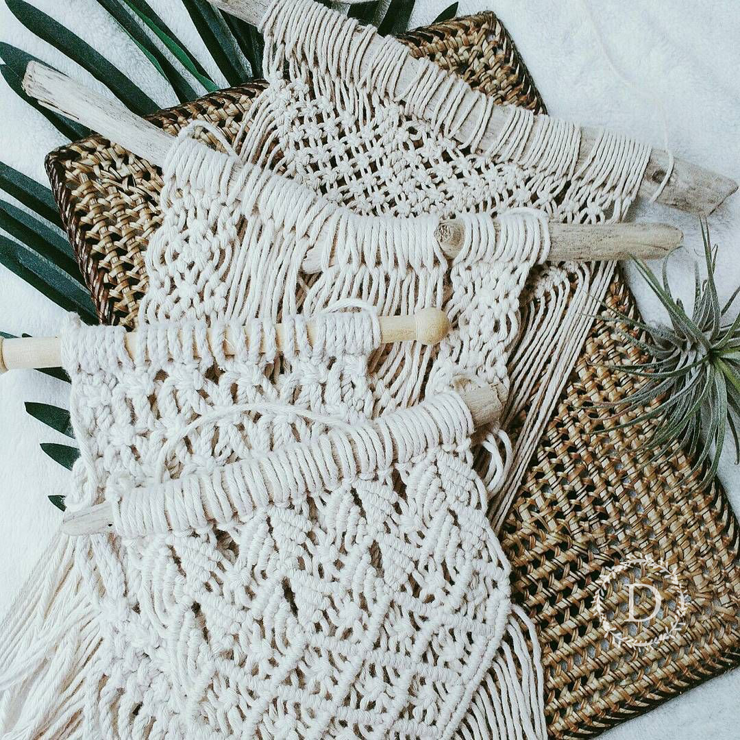 Trang Trí Tường với Macrame