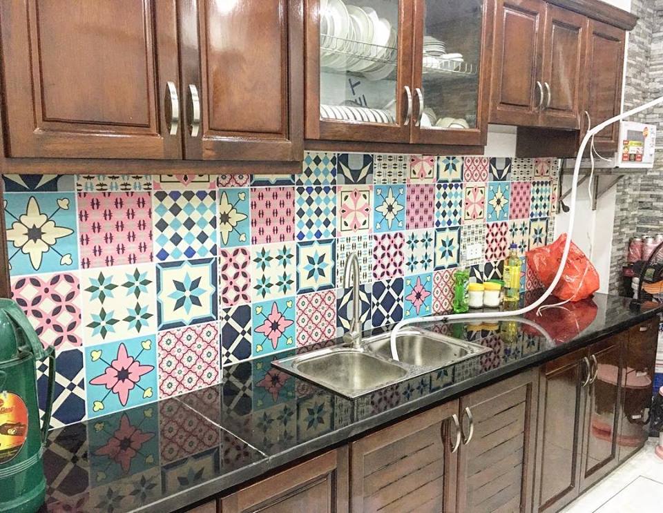 Giấy Dán Gạch Bông - MS 15