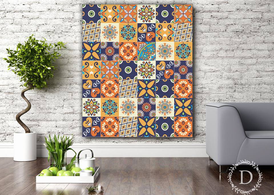 Giấy Dán Gạch Bông - MS 14