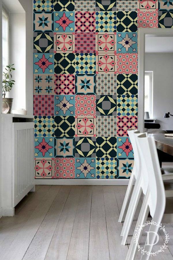 Giấy dán gạch bông - MS14