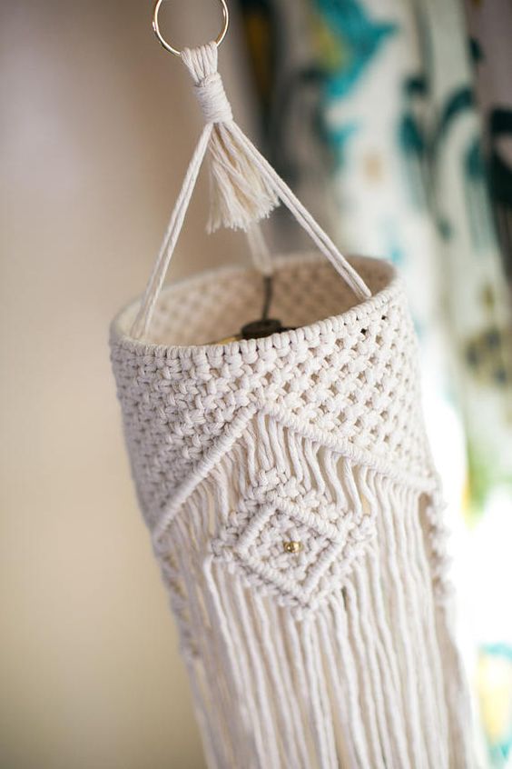 Đèn trang trí Macrame