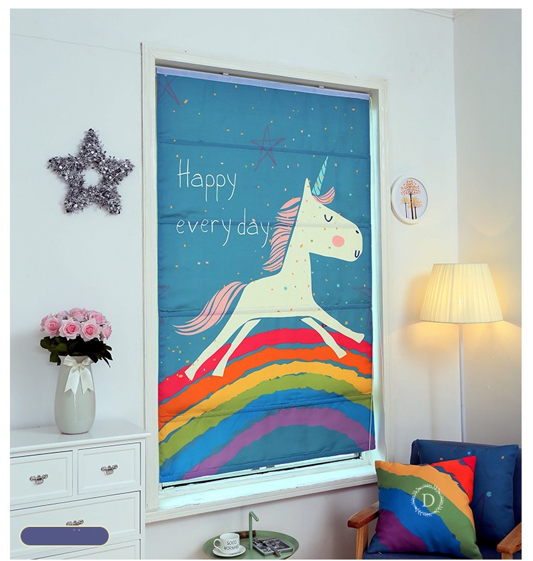 RÈM ROMAN CHÚ NGỰA UNICORN HAPPY