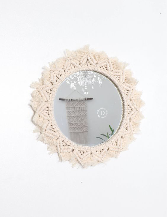 Gương Macrame