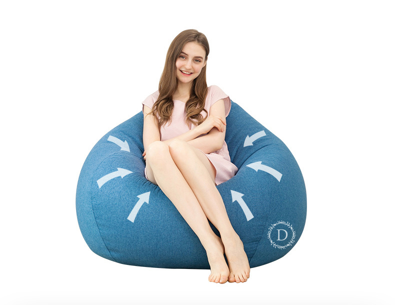 Vỏ áo ghế Beanbag hình trái lê - Vải thô tuyết