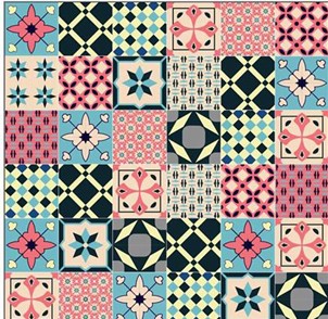 Giấy dán gạch bông - MS14