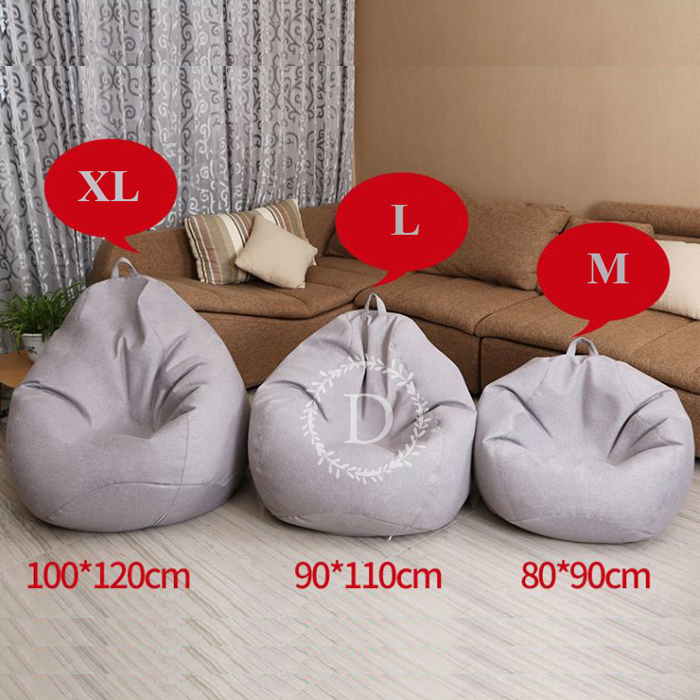 Vỏ áo ghế Beanbag hình trái lê - Vải thô tuyết