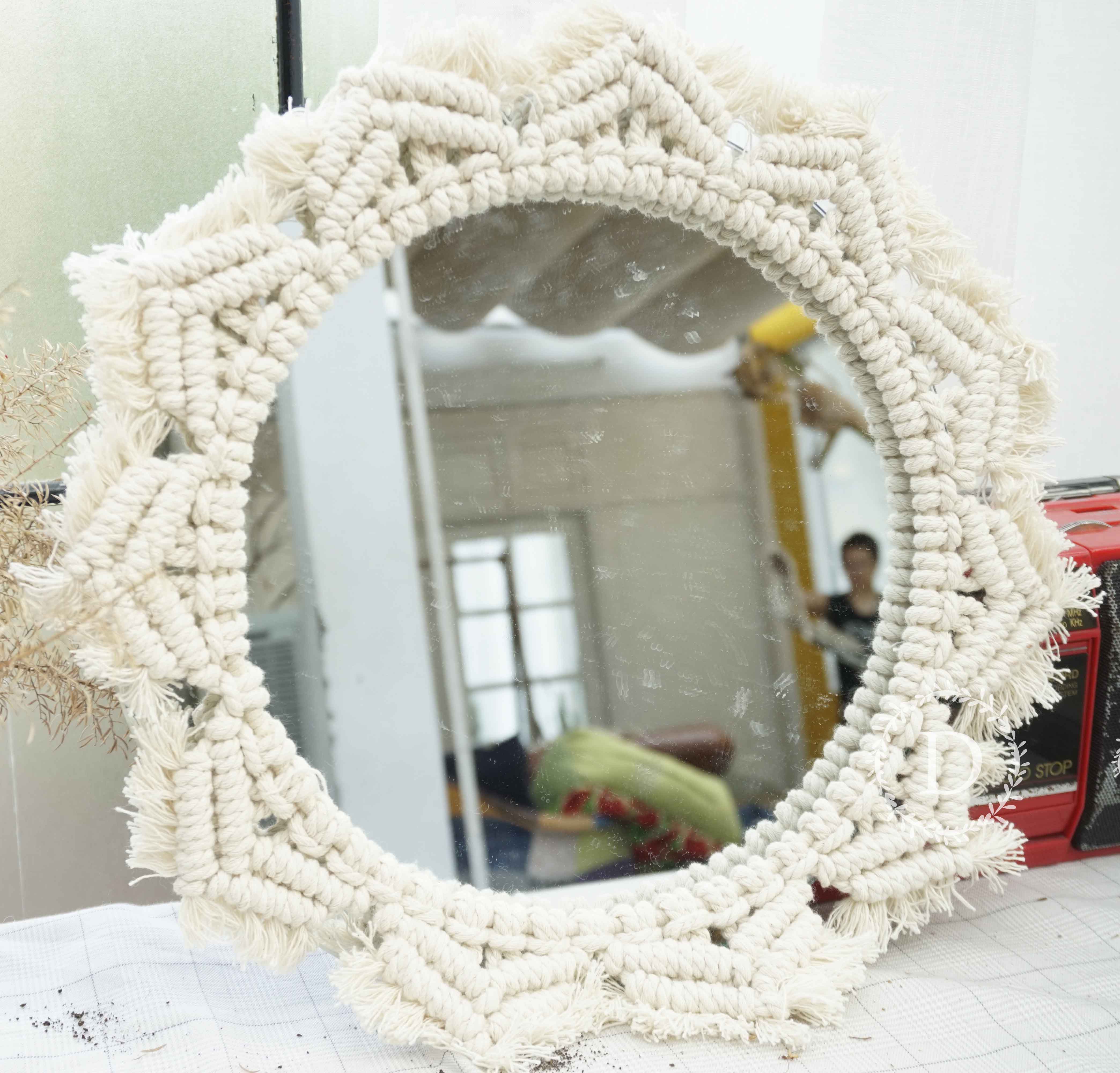 Gương Macrame