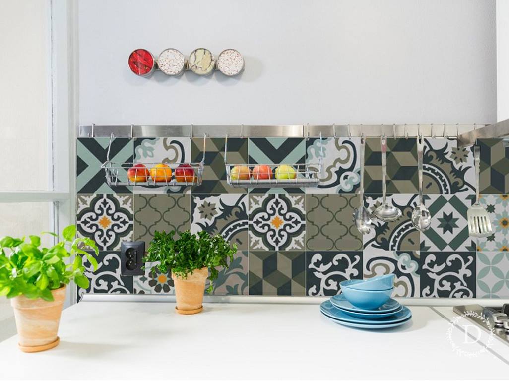 Giấy Dán Gạch Bông - MS 11