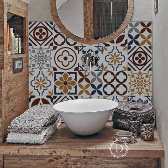 Giấy Dán Gạch Bông - MS 07