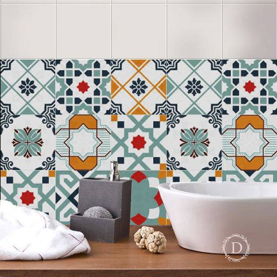 Giấy Dán Gạch Bông - MS 06