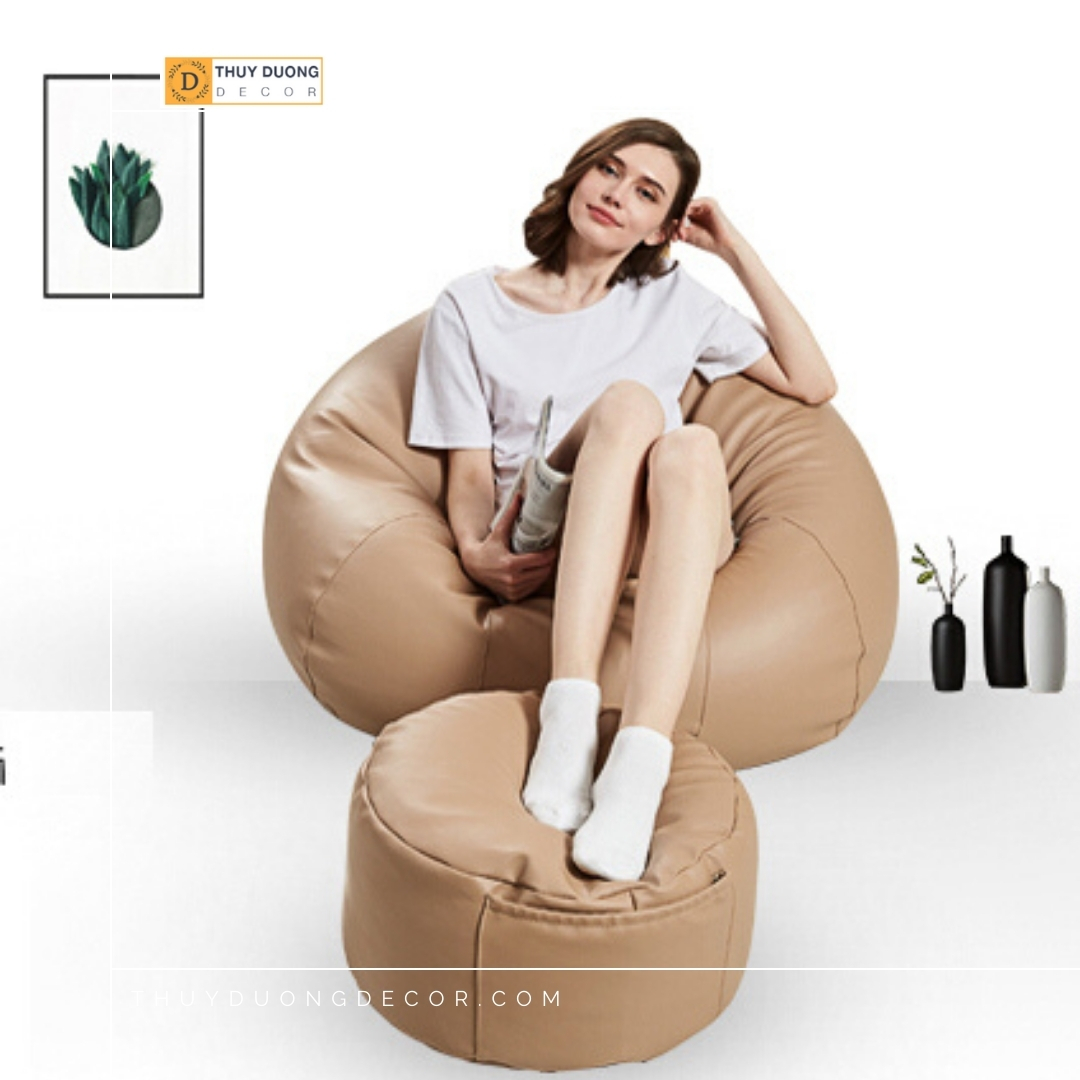 Vỏ Ghế lê Hạt xốp - Vải da