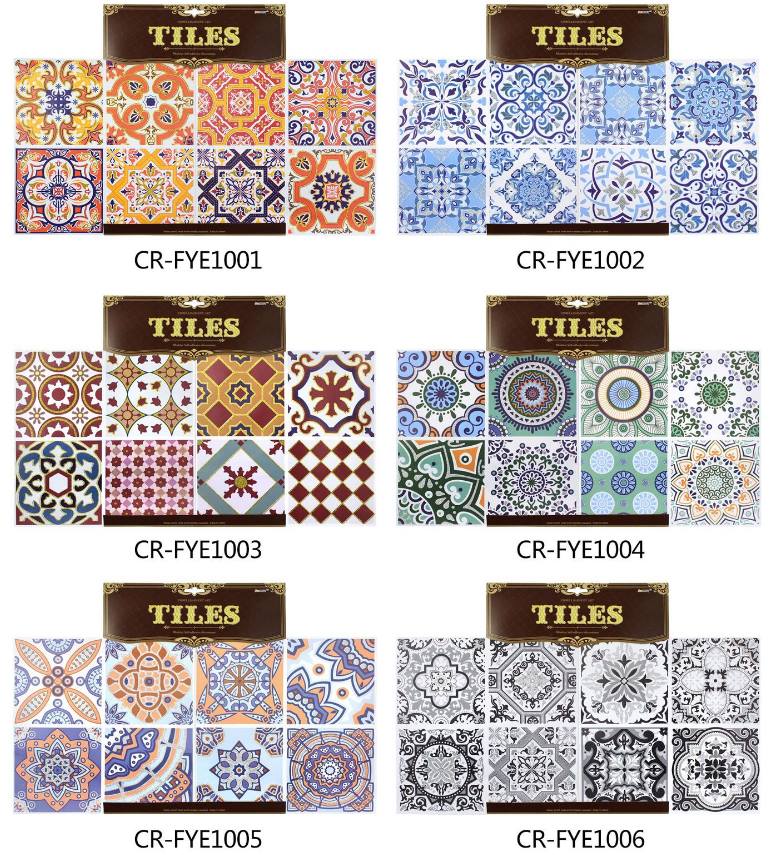 Giấy Dán Decal Họa Tiết Gạch Bông