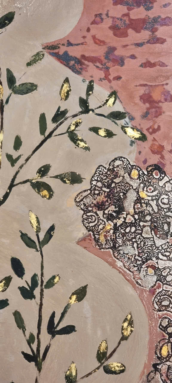 Tranh Sơn Mài Gọi Mẹ Là Cô Dâu - Call mother bride