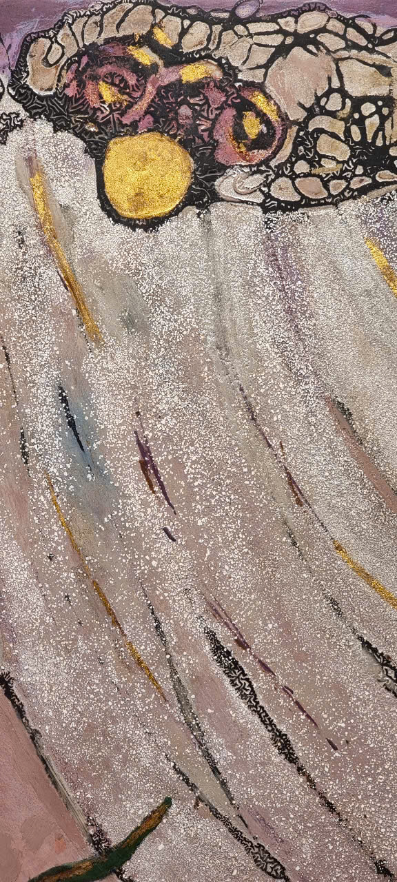 Tranh Sơn Mài Gọi Mẹ Là Cô Dâu - Call mother bride