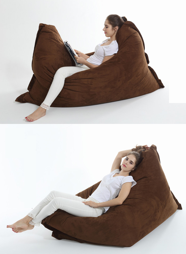 Vỏ Ghế Lười Hạt Xốp Hình Bánh Vuông