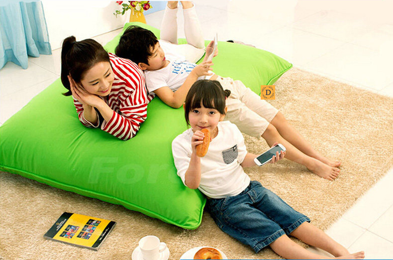 Vỏ Ghế Lười Hạt Xốp Hình Bánh Vuông