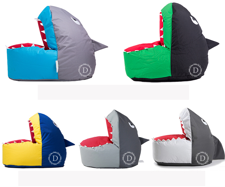 Vỏ Ghế Hạt Xốp Hình Cá Mập