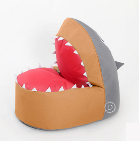 Vỏ Ghế Hạt Xốp Hình Cá Mập