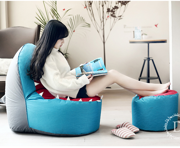 Vỏ Ghế Hạt Xốp Hình Cá Mập