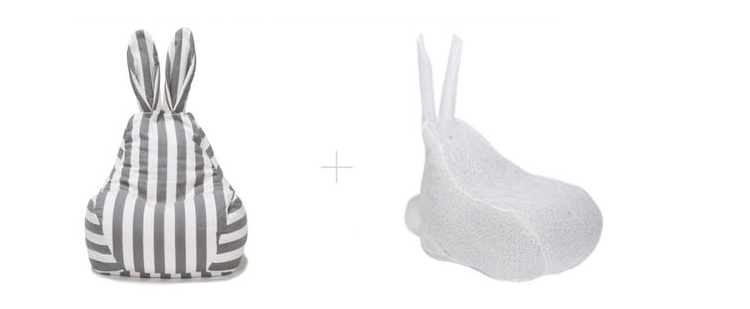 VỎ GHẾ CHÚ THỎ