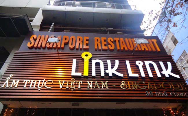 Mẫu biển quảng cáo Alu chữ nổi đẹp