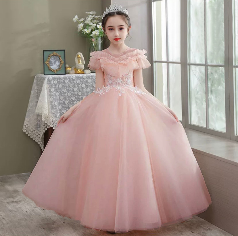 DBG087 - Váy đầm công chúa thiết kế cao cấp bé gái tùng dài sát ...
