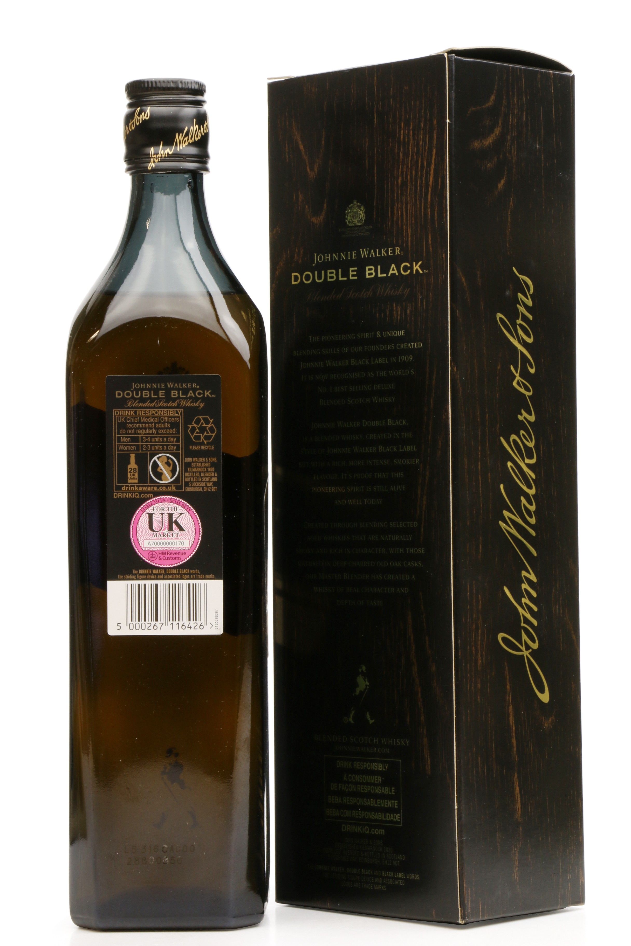 JOHNNIE WALKER DOUBLE BLACK UK - nội địa Anh - rượu ngoại ...