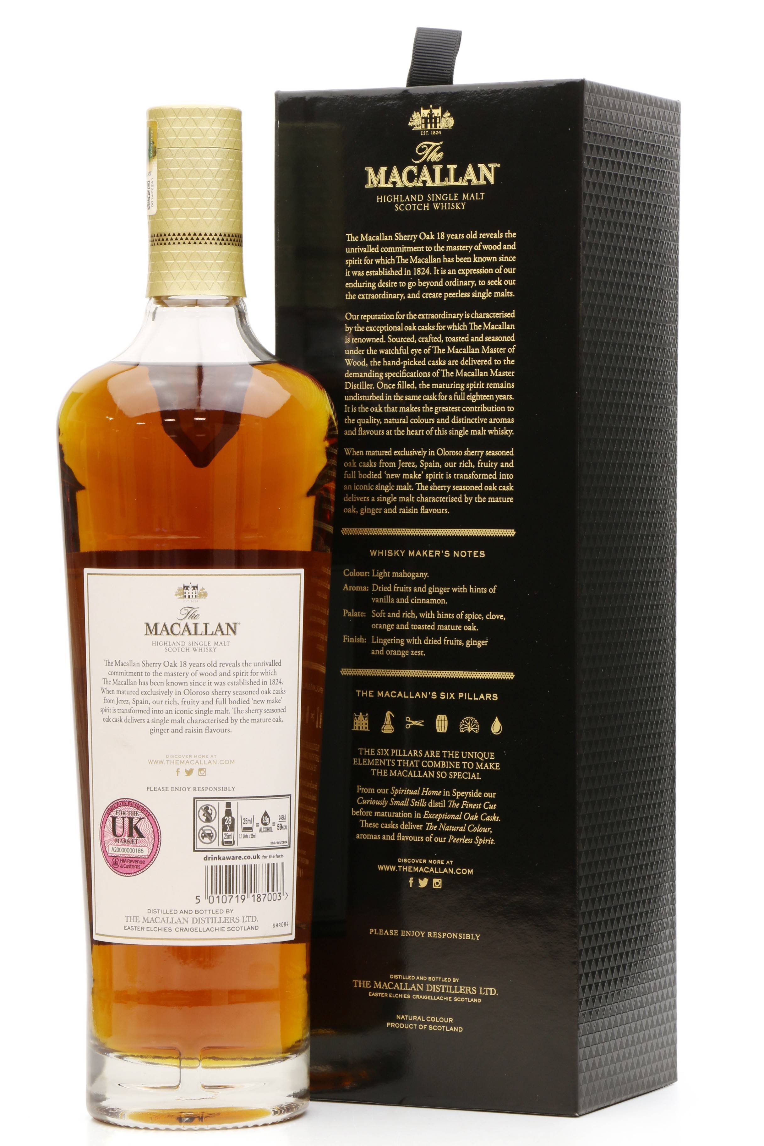 rượu macallan 18 sherry oak uk