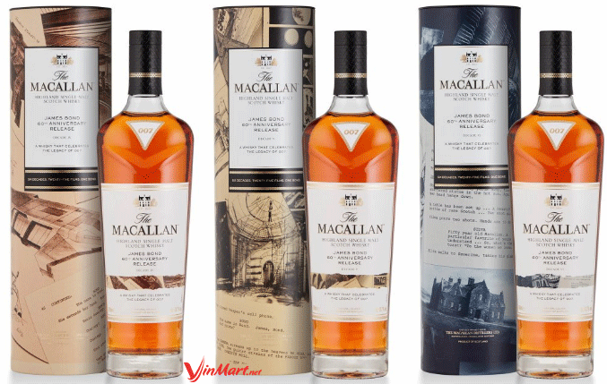 rượu Macallan James Bond 60th Anniversary Release Decade II