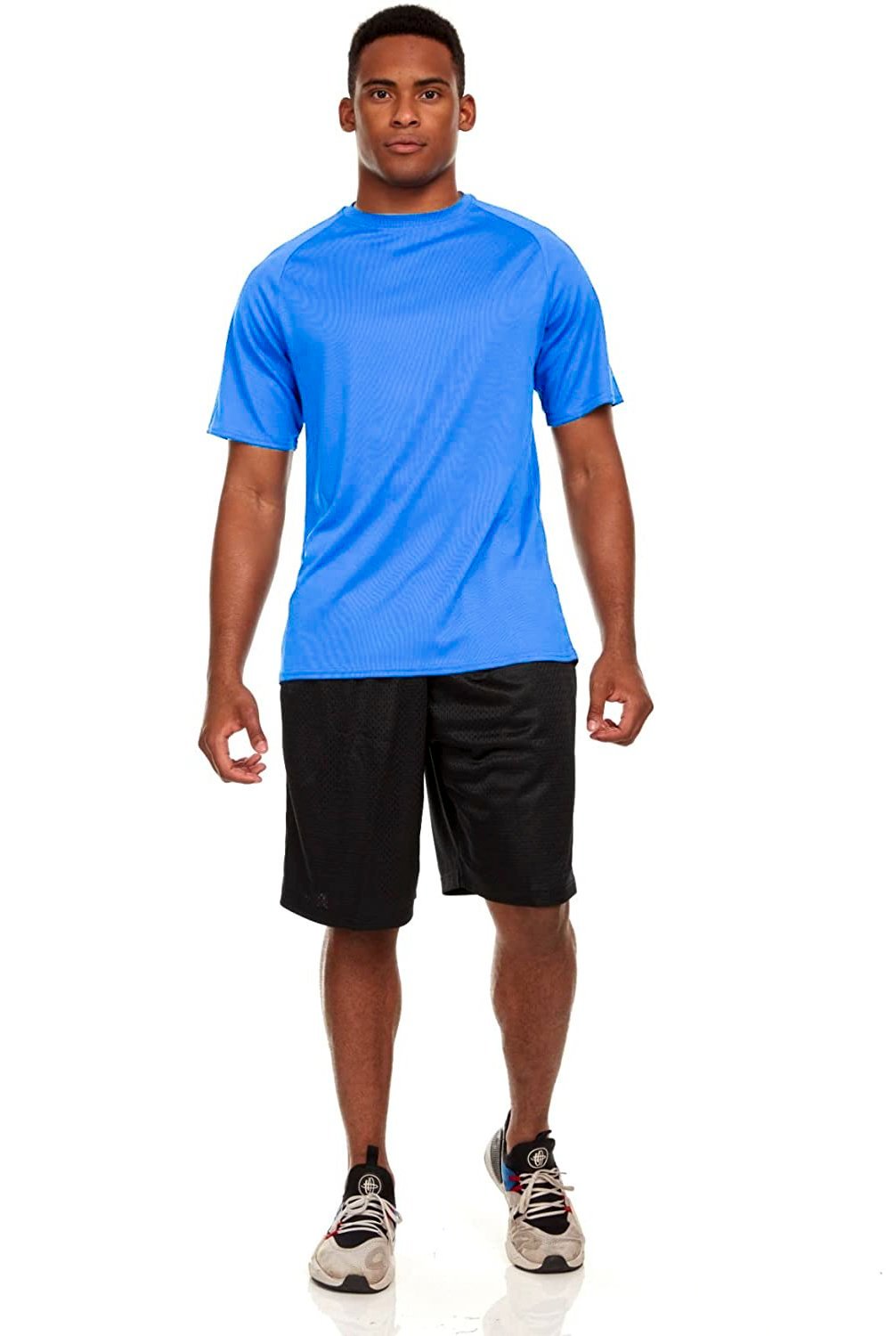 RUSSELL ÁO THUN NAM NGẮN TAY CỔ TRÒN THỂ THAO MÀU XANH RN52469