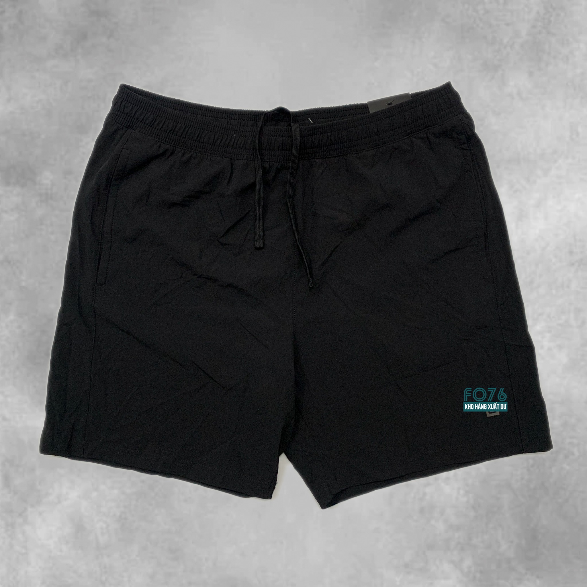 LAYER 8 QUẦN SHORT NAM REGULAR FIT MÀU ĐEN RN70892 FO76 Kho