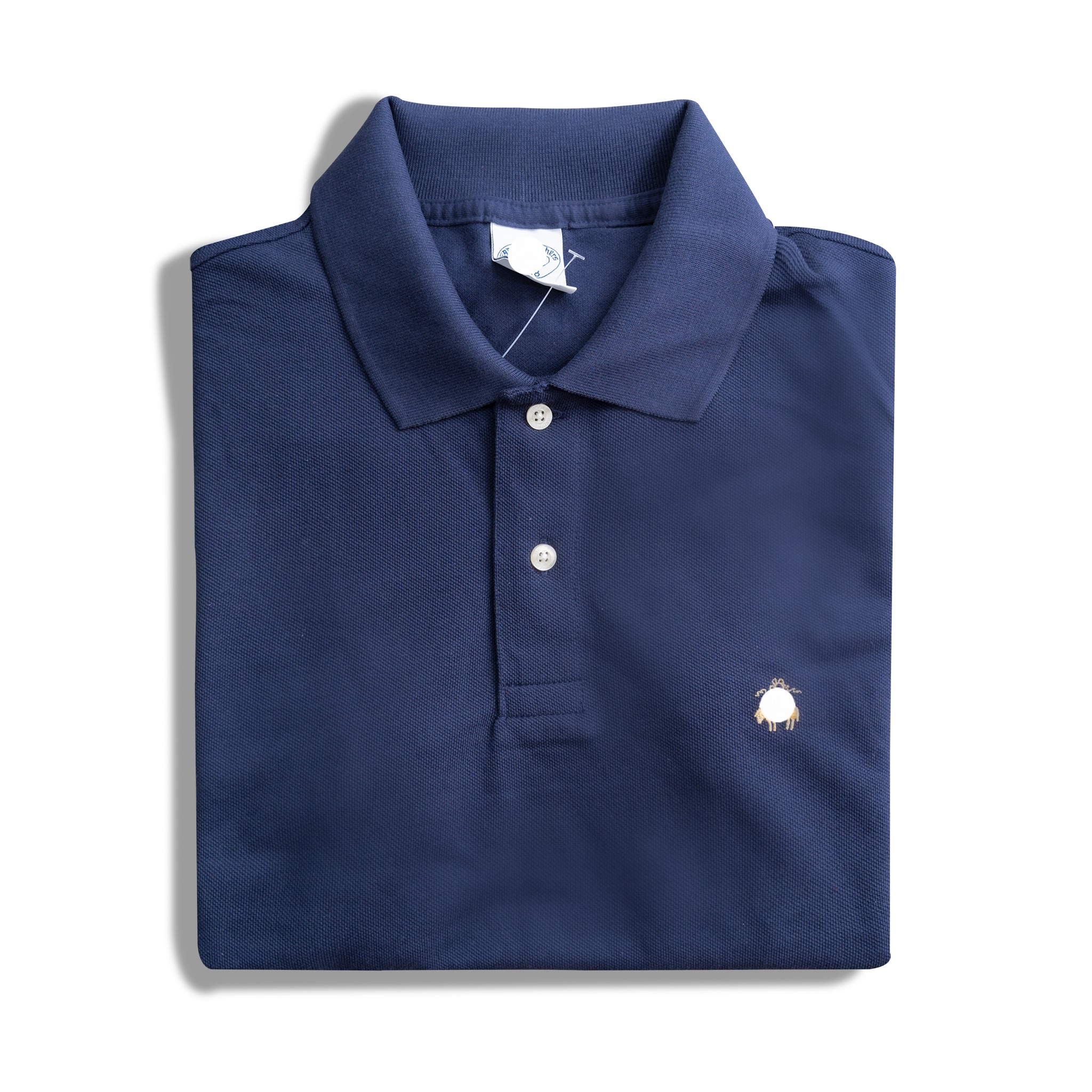 BROOKS BROTHER ÁO THUN NAM POLO TAY NGẮN CÓ CỔ MÀU NAVY RN 93986