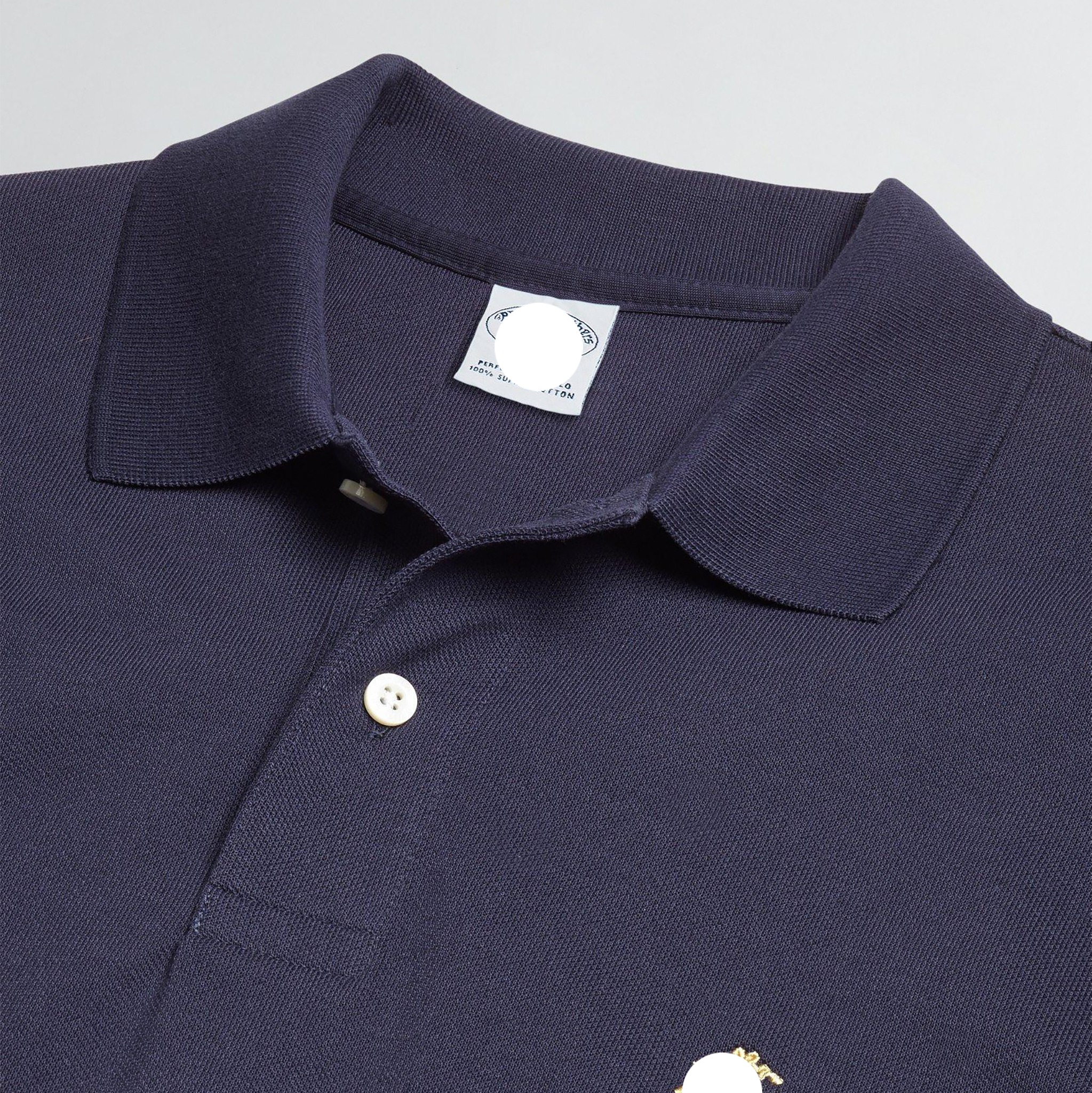 BROOKS BROTHER ÁO THUN NAM POLO TAY NGẮN CÓ CỔ MÀU ĐEN RN 93986