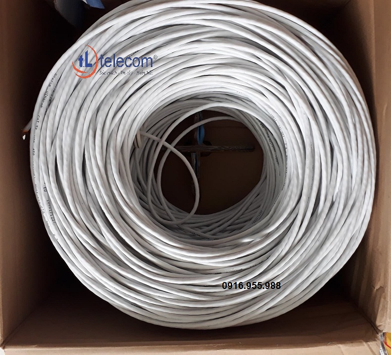 Cáp mạng VINACAP Cat5e UTP 4 đôi (305m/cuộn) Tuấn Linh Telecom Cáp mạng VINACAP Cat5e UTP 4 đôi (305m/cuộn) Tuấn Linh Telecom