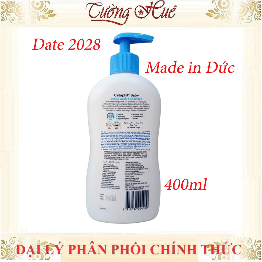 Sữa Tắm gội cho bé Cetaphil Gentle Dịu Nhẹ 230ml/400ml