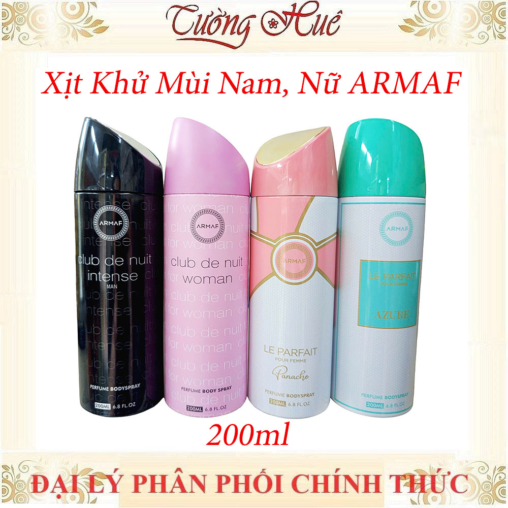 Xịt Khử Mùi ARMAF Club de Nuit Khử Mùi, Lưu Hương ( Có sự lựa chọn)