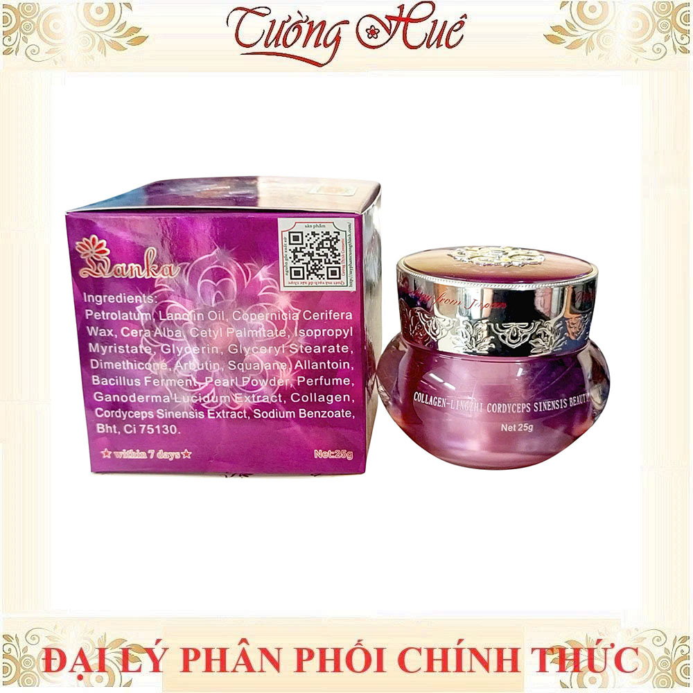 Kem Dưỡng Trắng Da Cao Cấp LVANKA Linh Chi Đông Trùng 9 In 1 - 25g.