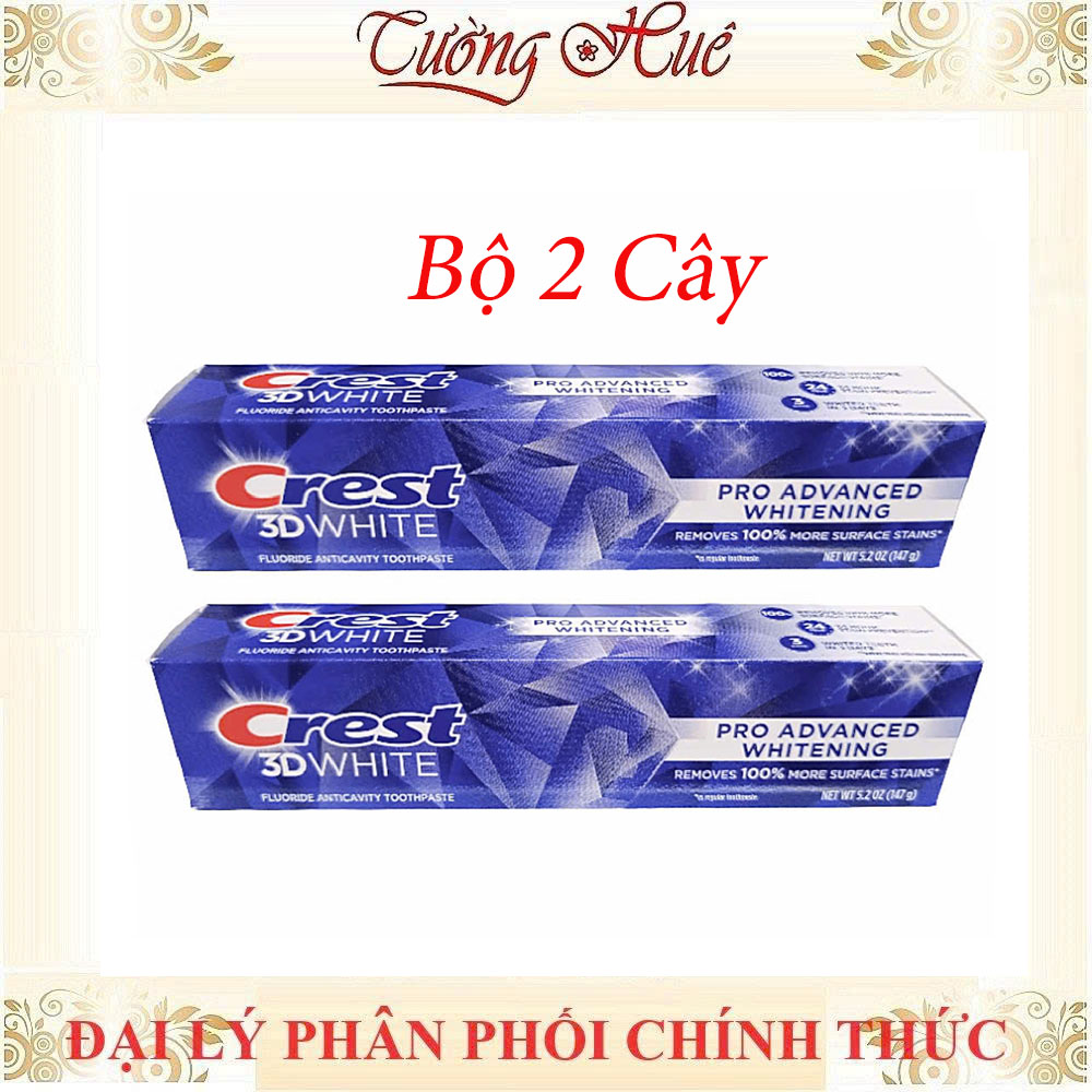 Kem Đánh Răng Crest 3D White Pro Advanced Whitening - 147g
